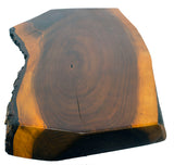 Live Edge One Leg Couch Table - Black Walnut