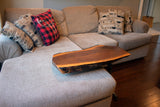 Live Edge One Leg Couch Table - Black Walnut
