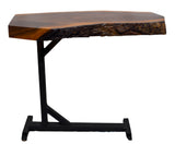 Live Edge One Leg Couch Table - Black Walnut