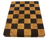 Maple-Black Walnut-Checkerboard-End Grain cutting board-side view